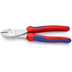 Knipex 74 05 200 Diagonal Cutter high-leverage chrome-plated 200mm Grip Handle